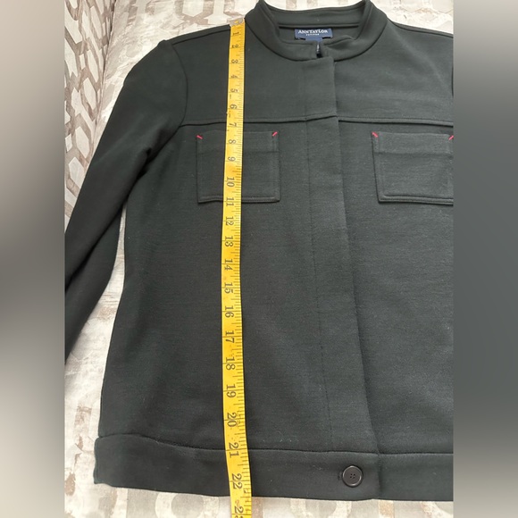 Ann Taylor Casual Jacket and Pants Suit, Black, Size Petite Large - Picture 10 of 16